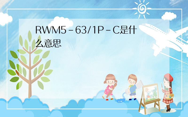 RWM5-63/1P-C是什么意思